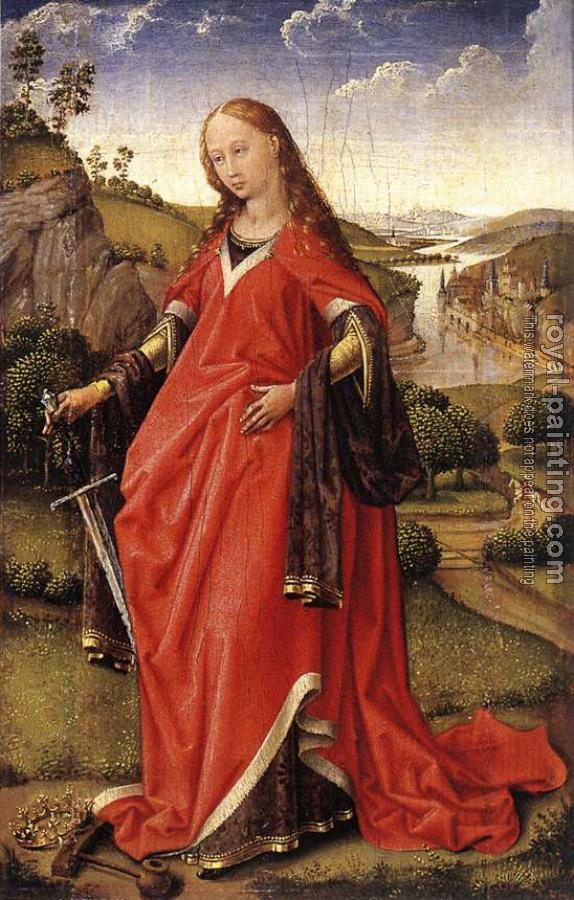 Rogier Van Der Weyden : Madonna and St Catherine of Alexandria, Diptych right
